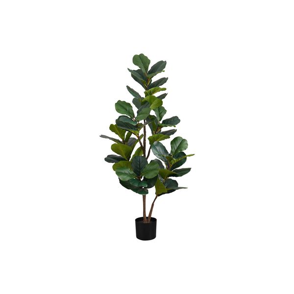 Black Green 49-Inch Indoor Floor Potted Real Touch Decorative Artificial Plant, image 1